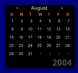 Template Calendar