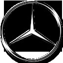 Mercedes-Benz star car logo silver