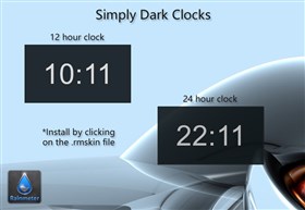 Simply Dark Clocks