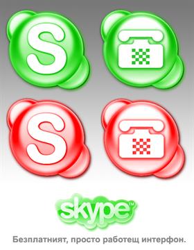 Skype Messenger Dock Icons