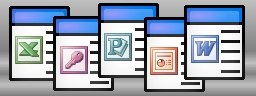 Office man's ms Office icons