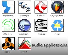 audio application icons