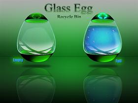Glass Egg ( Recycle Bin )