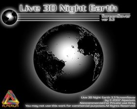 Live 3D Night Earth 3.3 ScreenSaver