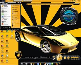 my yellow desktop