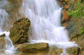 Rocks And Falling Water