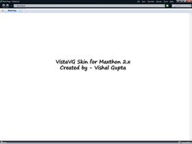 VistaVG Skin for Maxthon 2.x