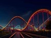 Roller Coaster at Night