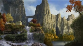 Fabulous Temple Waterfalls