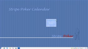 Stripe Poker Calendar Widget