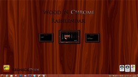 Wood 'N Chrome Rainlendar