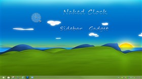 Naked Clock Sidebar Gadget