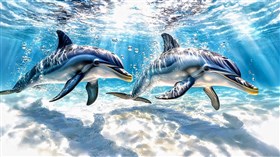 4K Dolphin Swim