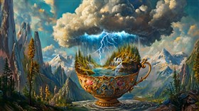 4K Tea Cup Storm