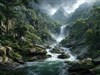 4K Jungle River Falls8