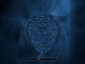 Tribal Lion Blue