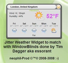 Jitter Weather Widget