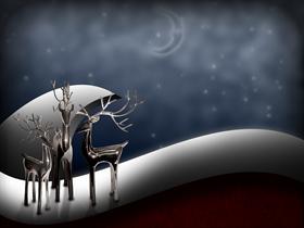 Holiday Chrome Reindeer