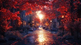 An Autumn Street