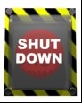 Shut down button by Orhun