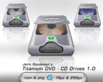 Titanium DVD - CD Drives Icons 1.0