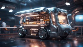 Futuristic Food Trucks
