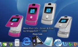 Razr V3 (Pink & Silver)