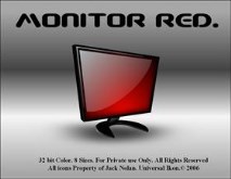 monitor red.