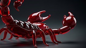 Red Glass Scorpion