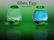 Glass Egg ( Recycle Bin )