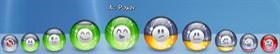 smiley battery meter