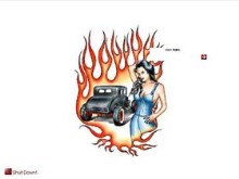 Flame,Roadster,Woman.