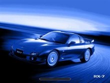 Mazda RX7 - blue 1