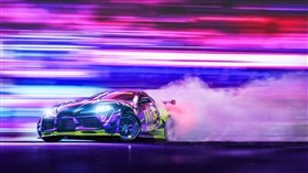 Sports Car Drift Neon