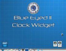 Blue Eyed II Clock Widget