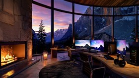 4K Home Office View