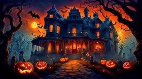 4K Halloween Mansion