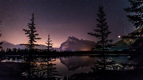 Vermilion Lakes at Night