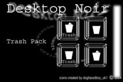 Desktop Noir Trash Icon Pack
