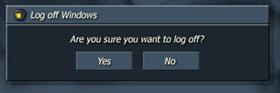 Log Off confirmation Message for DX on W2K v.2