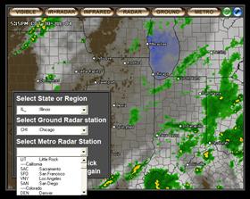 Animated Weather Satellite and Radar v2.1a Widget