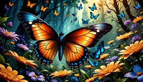  a majestic butterfly