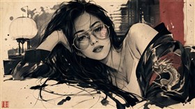 An intimate close-up portrait