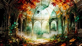 An abandoned greenhouse
