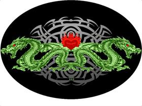 dragon with tribal
