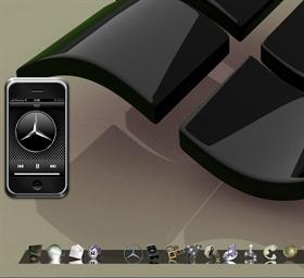 Mercedes Benz - Rotating Chromium Star