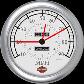 ADS CLOCK Harley Davidson