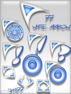 77 white arrow