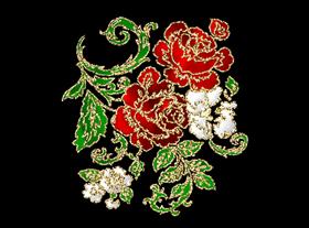Embroidered Rose