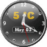 Simple Black Clock